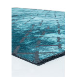 Rapture Abstract Area Rug in Blue