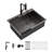 30"L x 22"W Drop-in Black Kitchen Sink 16 Gauge Stainless Steel Single Bowl Kitchen Sink-121281735-124062424