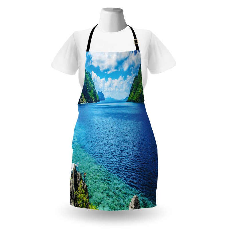 No Pattern Bib Apron