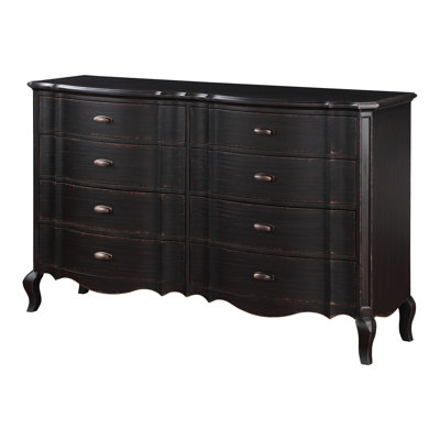 Commode, finition noire antique
