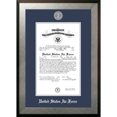 Cadre photo air force certificate