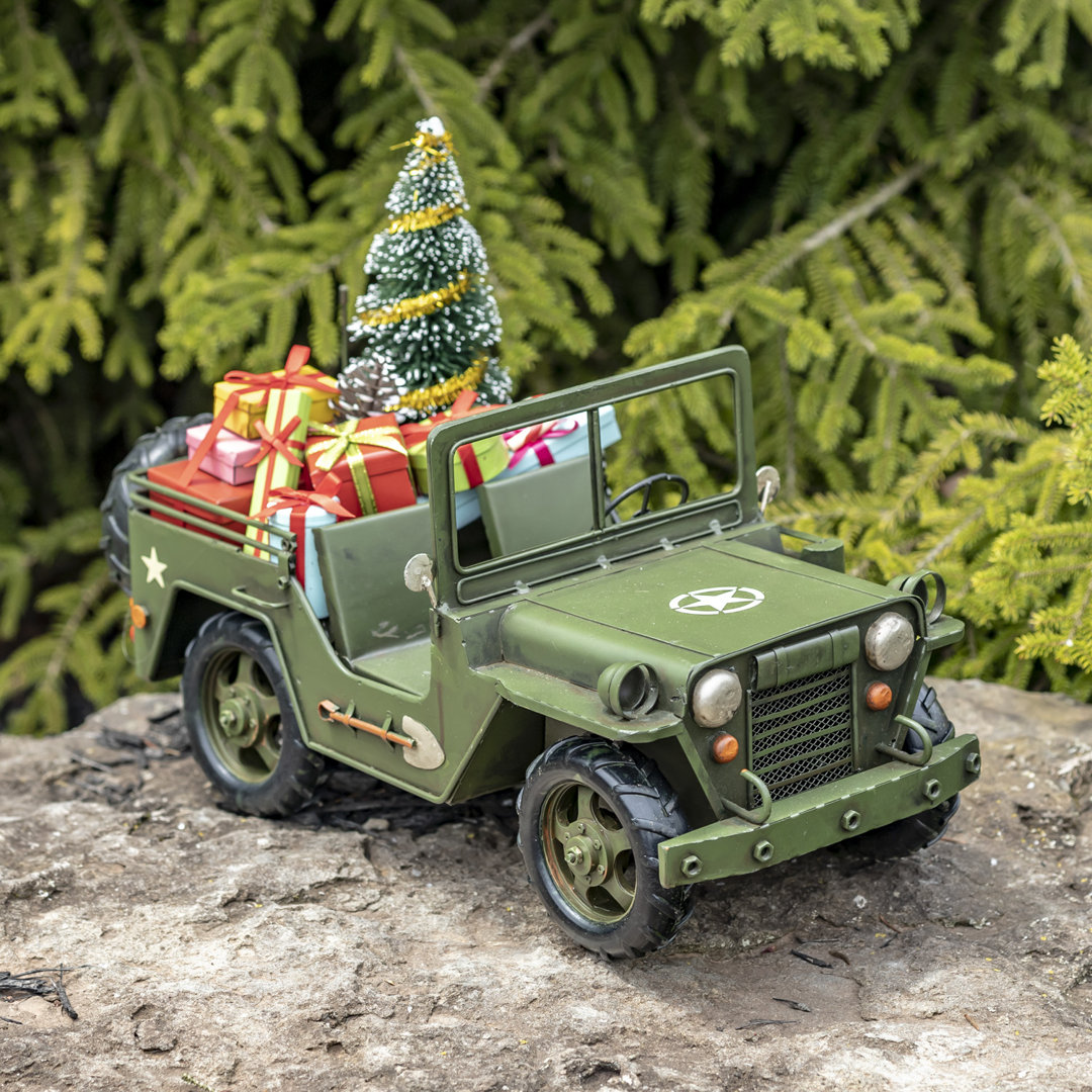 1940's Military Vehicle with Christmas Tree and Gifts The Holiday Aisle®