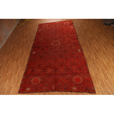 Tapis turque Yamot pré-1900 antique fabriqué à la main 9 x 18