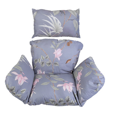 Egg Chair Cushion with Headrest Outdoor Indoor Swing Chair Cushion for Egg Chair