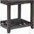 Gray rectangular end table