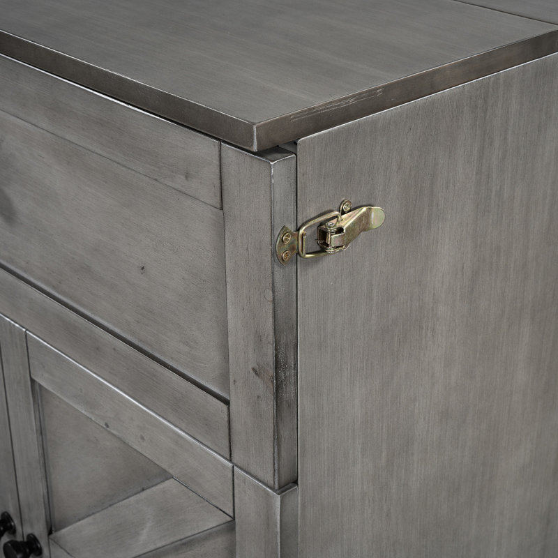 Lit pliable gris brossé avec rangement généreux. Maximisez votre espace de rangement spacieux. Améliorez la qualité de vie