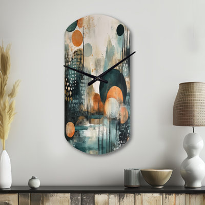 Horloge murale en métal Moka