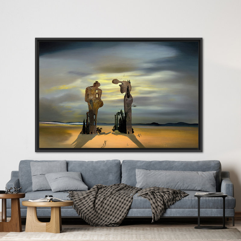 Print on Canvas, Framed Print without Mat, 60 cm H x 90 cm W, Black