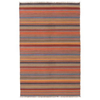 Downen Striped Hand Woven Area Rug