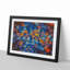 Multi Coloured Autumn Leaves in Abstract - Picture Frame Painting Print-55581067-55581068