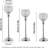 5Pcs Silvery Crystal Candle Holder,Tea Light Candlestick Holders For Wedding Home Party Table Decoration Centerpiece-980854917