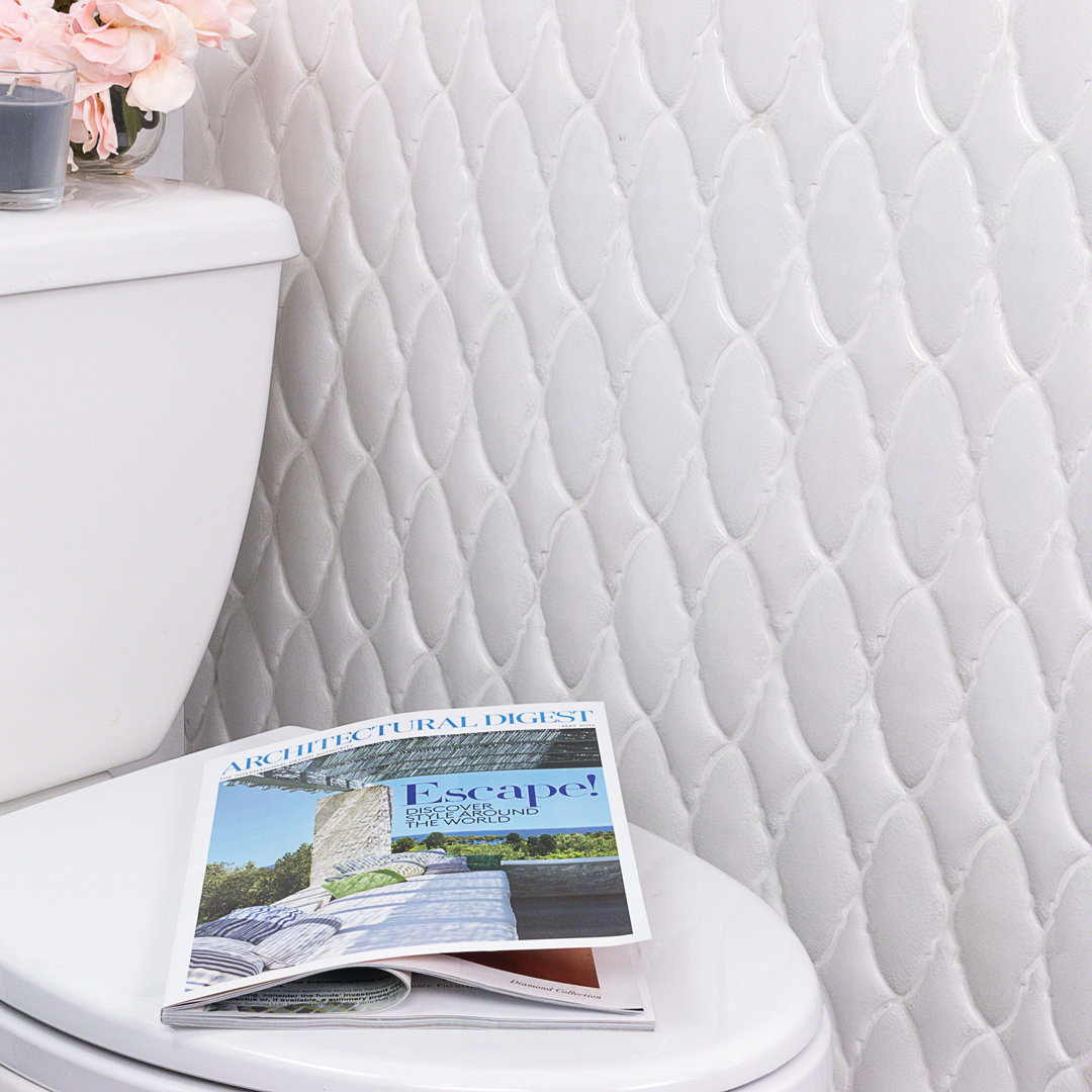 Divine Valor 3" x 4" Ceramic Mosaic Tile (0.60 Sq. Ft. / Sheet) Bond Tile 