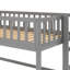 Lit mezzanine simple bas avec échelle et glissade