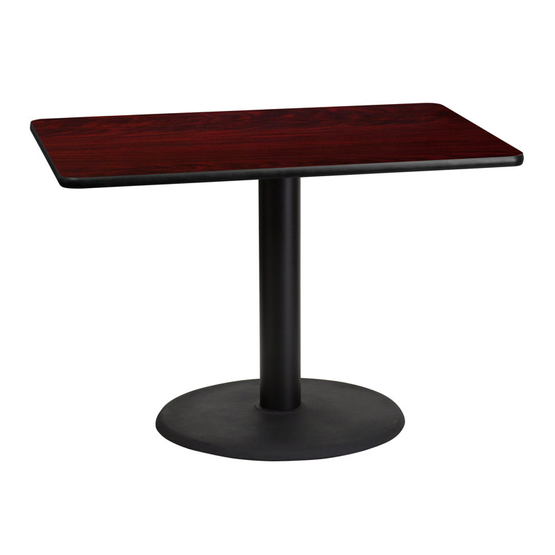 Plateau de table de salle à manger Carrus, H 31,12 po x l 42 po x P 30 po, Acajou