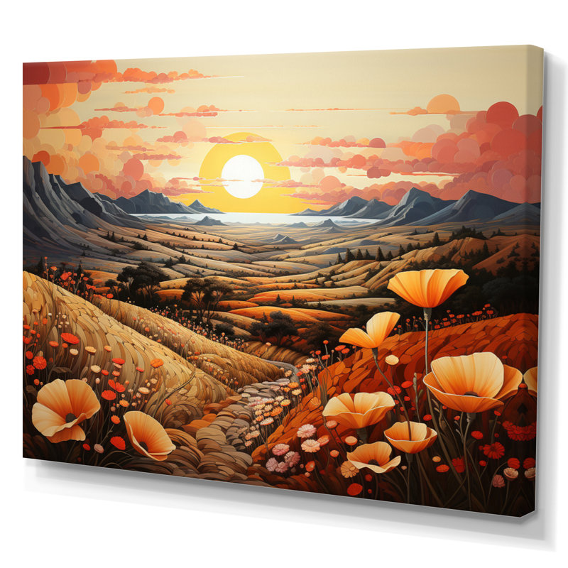 Canyon Mirage II sur toile, Toile tendue, H 30 po x l 40 po x P 1,5 po