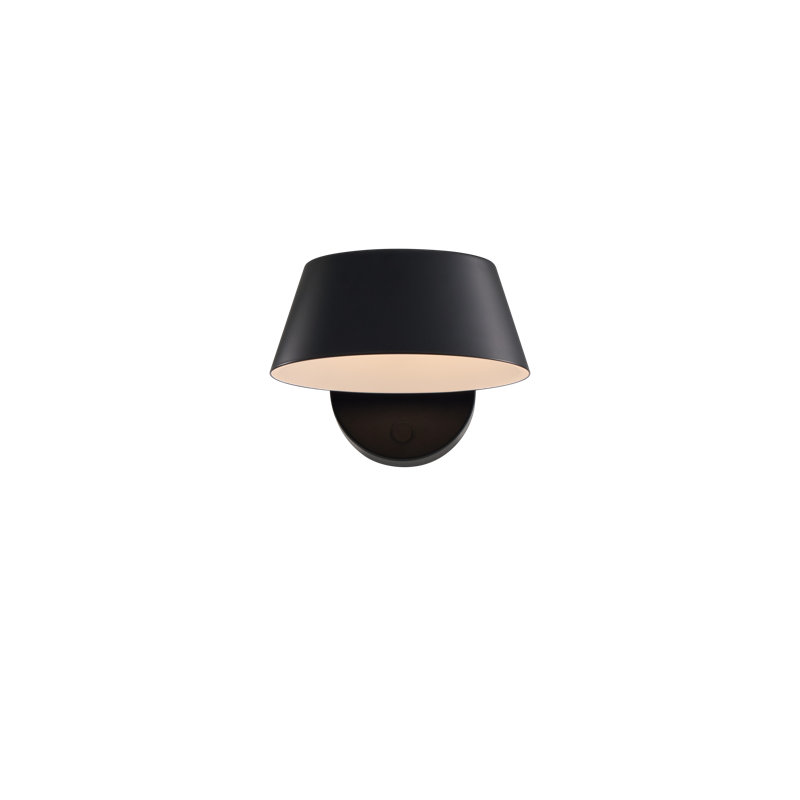 OLO XL Wall Single Lamp, Shiny Black, Black