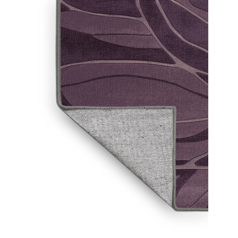 Tapis abstrait lavable à la machine, Rectangulaire 2 pi x 3 pi