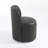 Upholstered Modern Black Faux Leather Accent Chair-1228580078