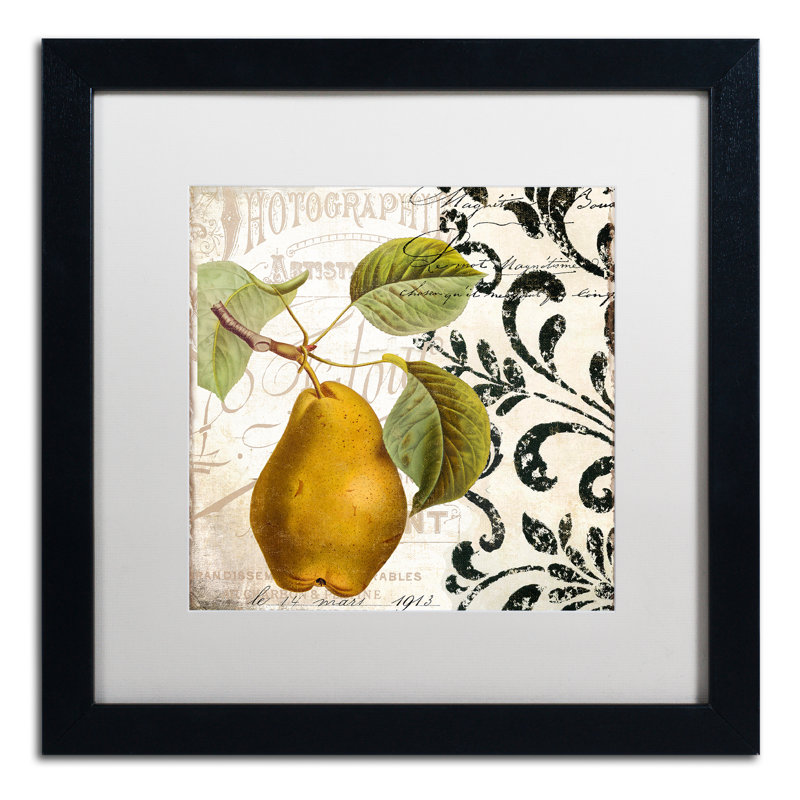Jadaya «Les Fruits Jardin I», impression encadrée, Blanc, H 16 po x l 16 po x P 0,5 po