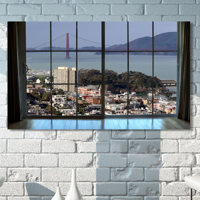 « san francisco window », reproduction de photo sur toile tendue