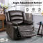 Fauteuil inclinable électrique en similicuir de 37,1 po de largeur-292229415