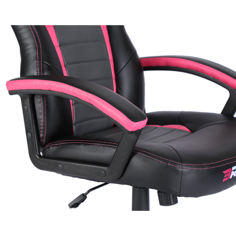 BraZen Salute PC Gaming Chair, Pink/Black