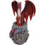 Figurine dragon rouge avec élémentaire