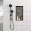 Double tablette de niche de douche en acier inoxydable-1381248882