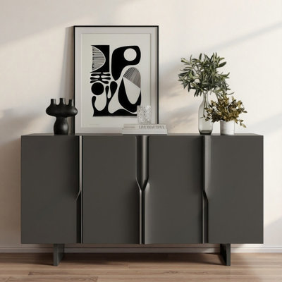 Scandinavian Minimalist Entryway Cabinet