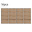 16-Pack Self-adhesive Acoustic Wood Slat Wall Panels for Interior Decor