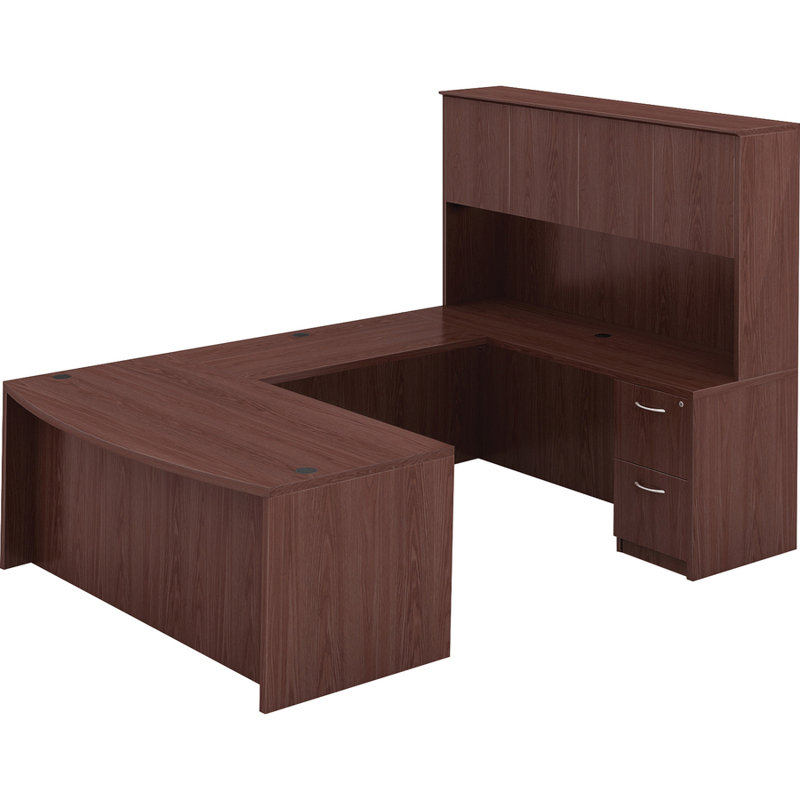 Mahogany 72'' Wide Desk Hutch with Doors