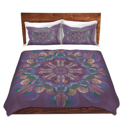 Ensemble de housse de couette à fleurs matelassées