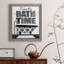 «Bath Time», art textuel sur toile-453051476-453051480