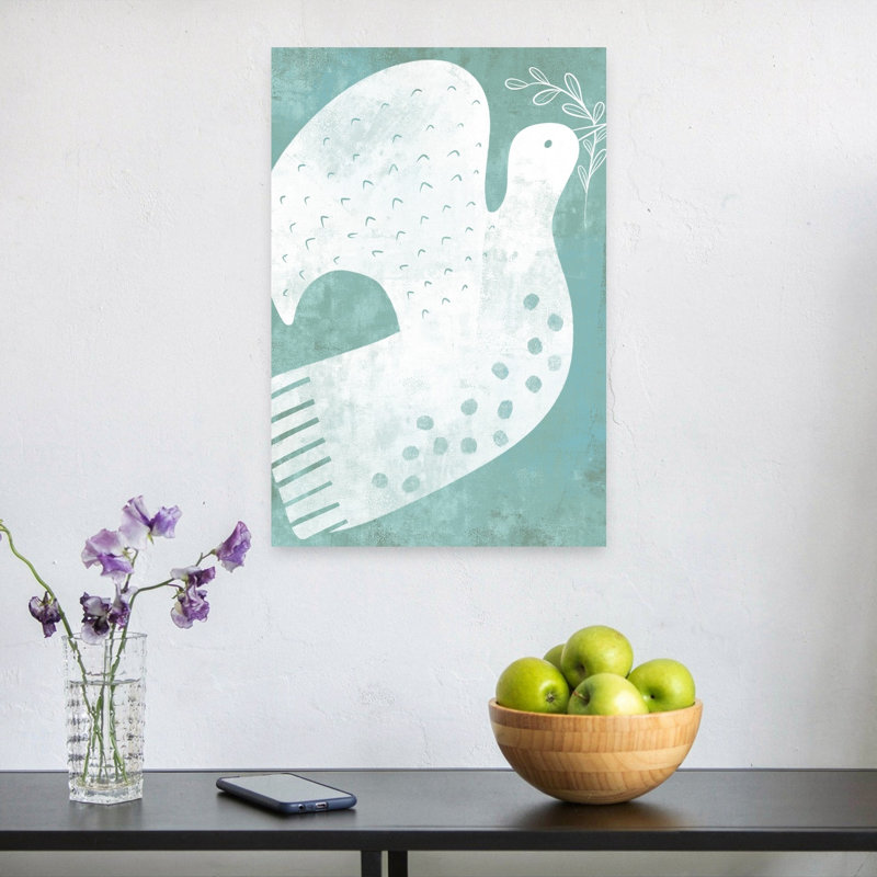 Art mural oiseau serein Peace Dove