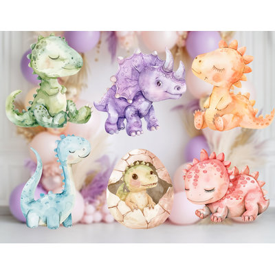 Accessoires de fête de dinosaure, fête de naissance, découpes d'anniversaire, panneaux de cour, toile de fond en arche