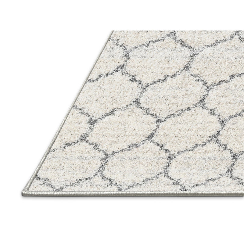 Tapis contemporain ivoire, Rectangle 5 pi x 7 pi