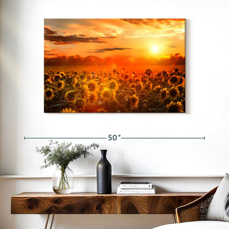 Coucher de soleil jaune Alvord, H 26 po x l 39 po