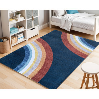 Tapis juvénile arc-en-ciel 8 pi x 11 pi