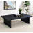 Caroline Black Rectangular Engineered Laminate Coffee Table