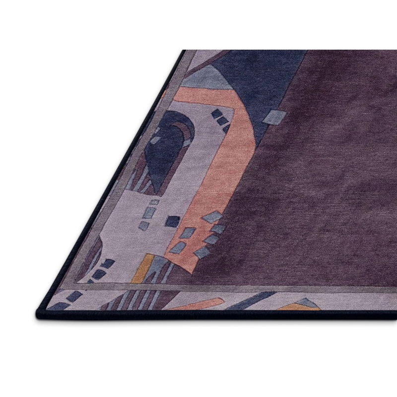 Miladi Abstract Indoor Rug, Rectangle 6' x 9'