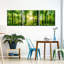 Ensemble 3 pièces de paysage forestier sur toile-324906209