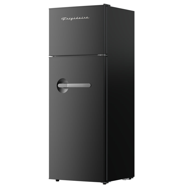 Frigidaire 7.5 Cu. Ft. Retro Refrigerator, Top Mount Apartment Size Fridge , Black