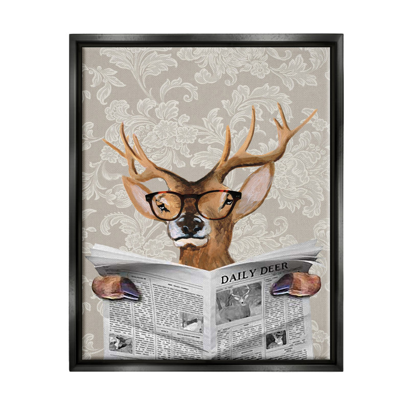 Single Picture Frame Graphic Art on MDF, Jet Black Floater Frame, 21" H x 17" W x 1.7" D