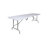 Parker 8' Height Adjustable Plastic Folding Event Table with Carrying Handle