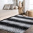 Antelope Modern Animal Black/Cream Rug-1187676835