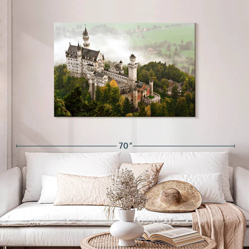 Lilie Misty Neuschwanstein Castle, H 30 po x l 45 po