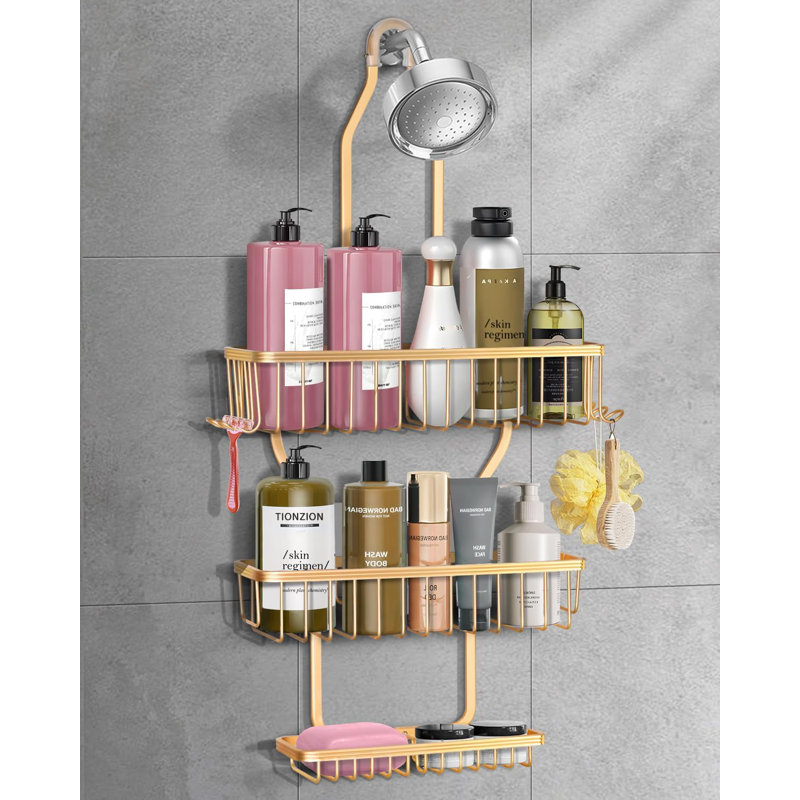 Organisateur de douche suspendu Never Never, Doré