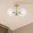 Ishanti Glass Semi Flush Mount