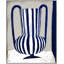 Blue Striped Vase Painting by Marco Marella For Studio M-989805570-989805599