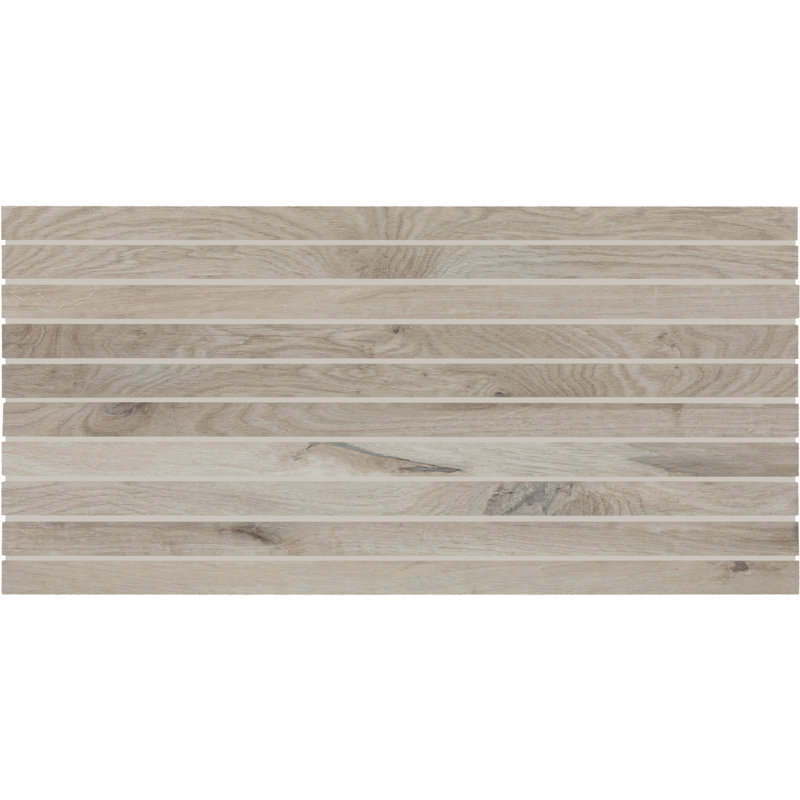 Acreage 1" x 24" Porcelain Wood Look Stacked Mosaic Tile (4 PCS Per Carton) (7.56 SQFT Per Carton), Reserve
